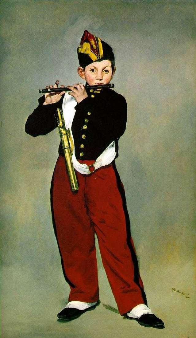 Flutist by Edouard Manet