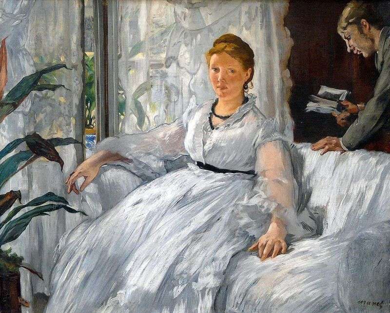 Reading by Edouard Manet