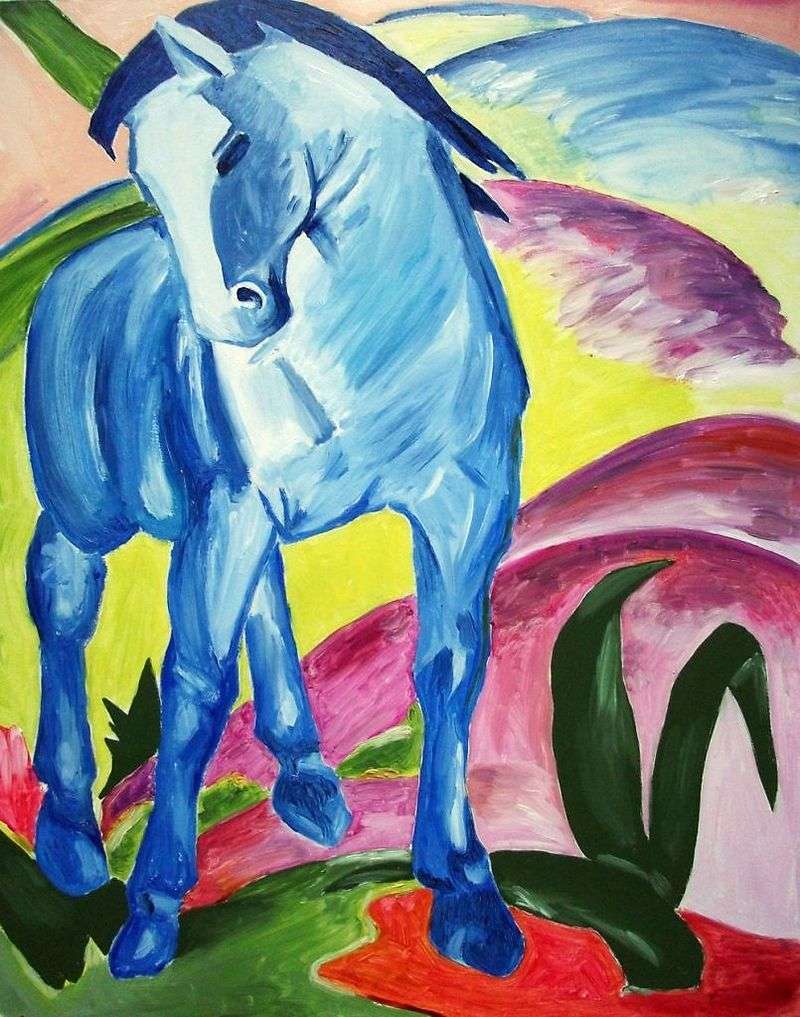 franz marc blue horse sculpture