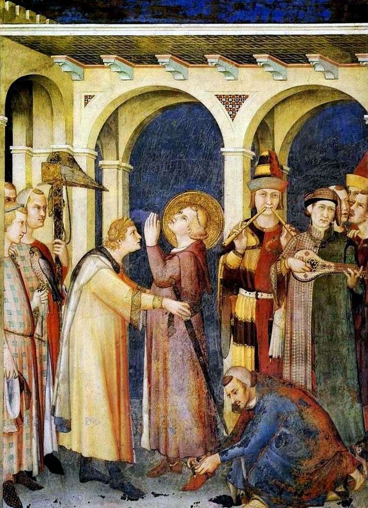 The initiation of the knights of St. Martin by Simone Martini