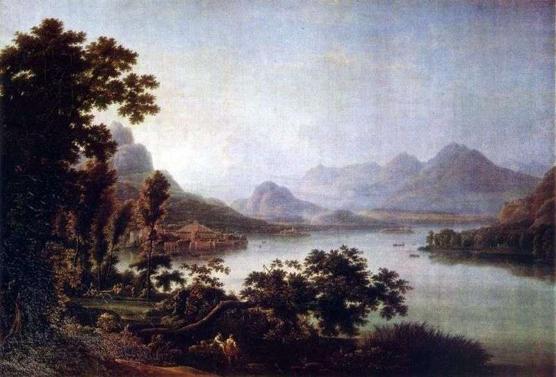 View of Lago Manzhore by Fedor Matveyev