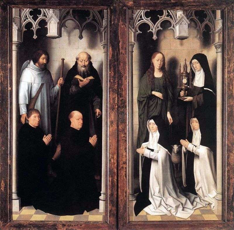 The altar of the two john. External doors by Hans Memling