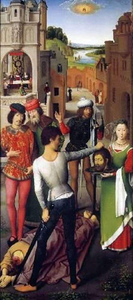 The altar of the two john. Left wing by Hans Memling