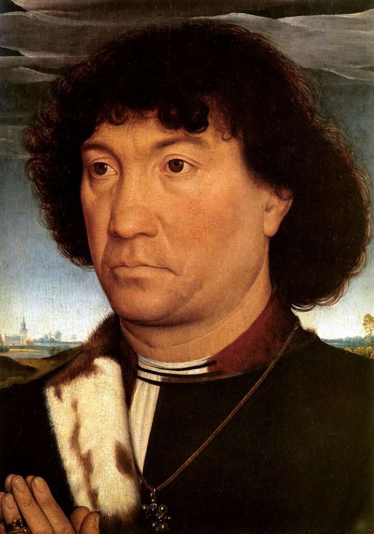 Man portrait by Hans Memling