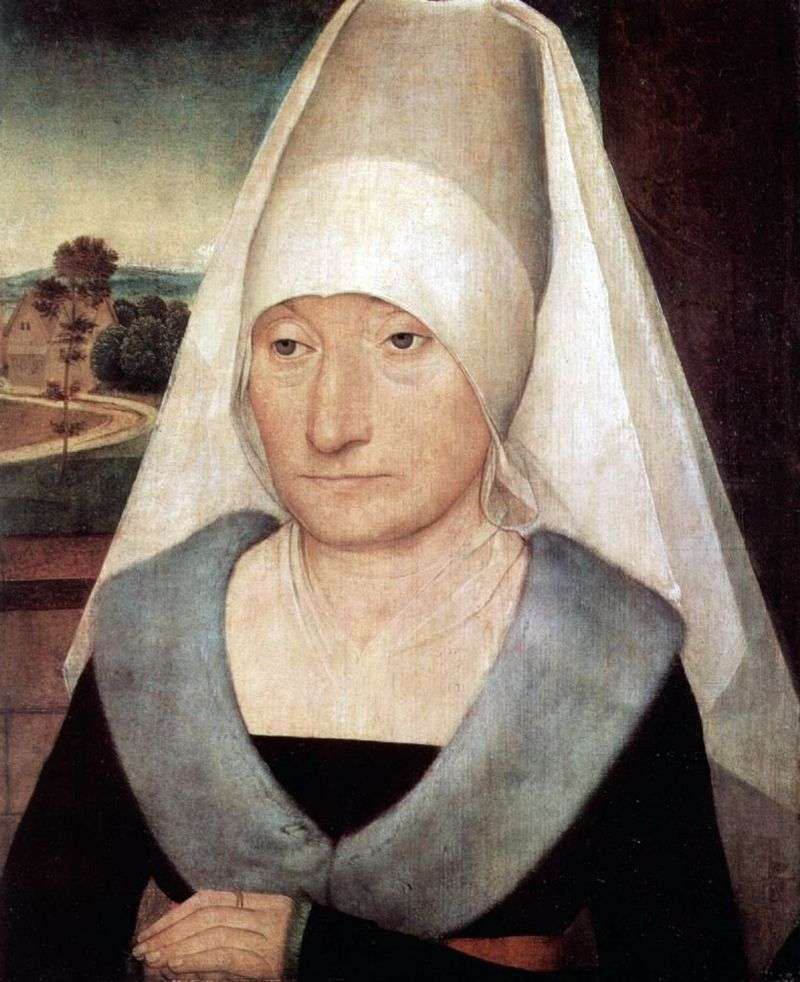 Portrait of an Old Woman by Hans Memling