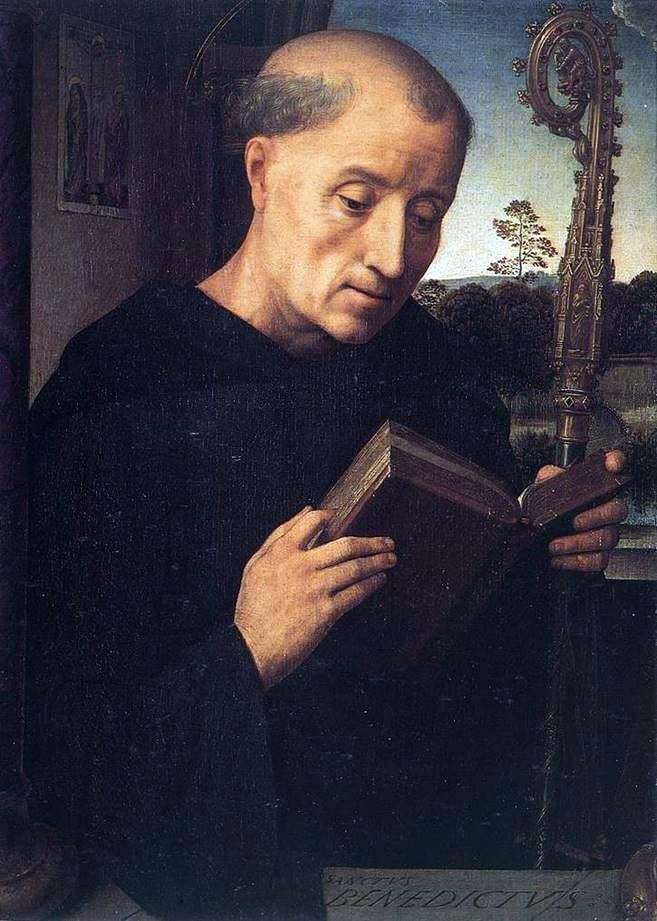 Saint Benedict by Hans Memling