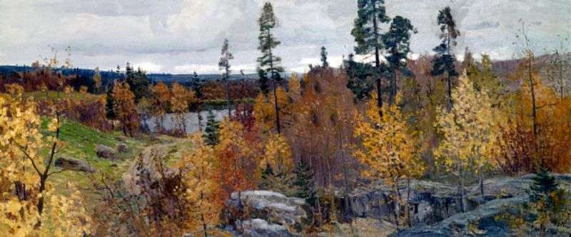 Golden Autumn in Karelia by Vasily Meshkov
