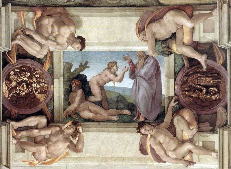 The Creation of Eve by Michelangelo Buonarroti