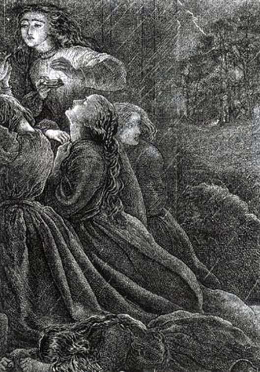 Seven Foolish Virgins by John Everett Millais