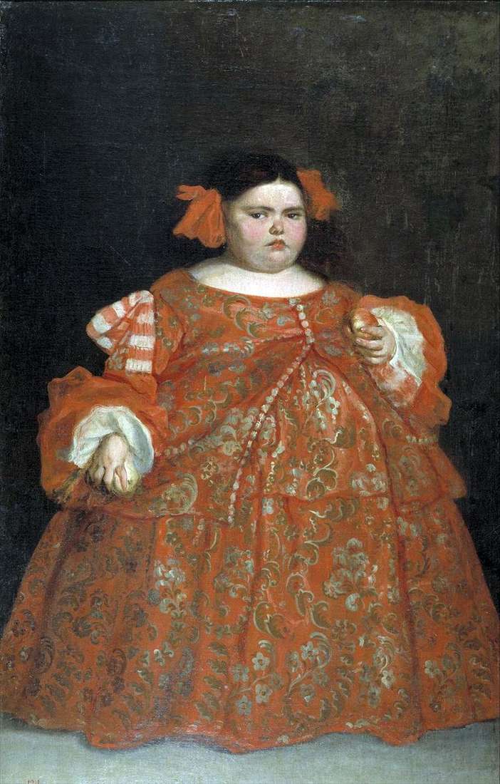 Portrait of Eugenia Martinez Vallejo (la Monster) by Juan Carreno de Miranda