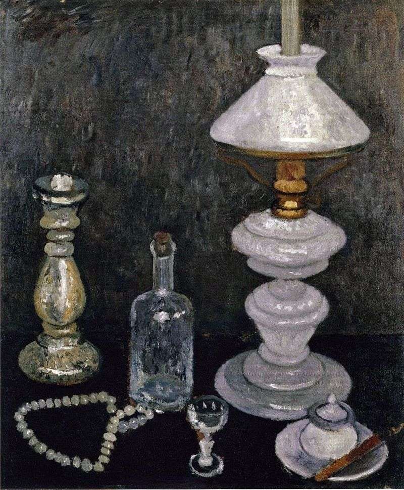 Still Life with a White Lamp by Paula Moderzon Becker