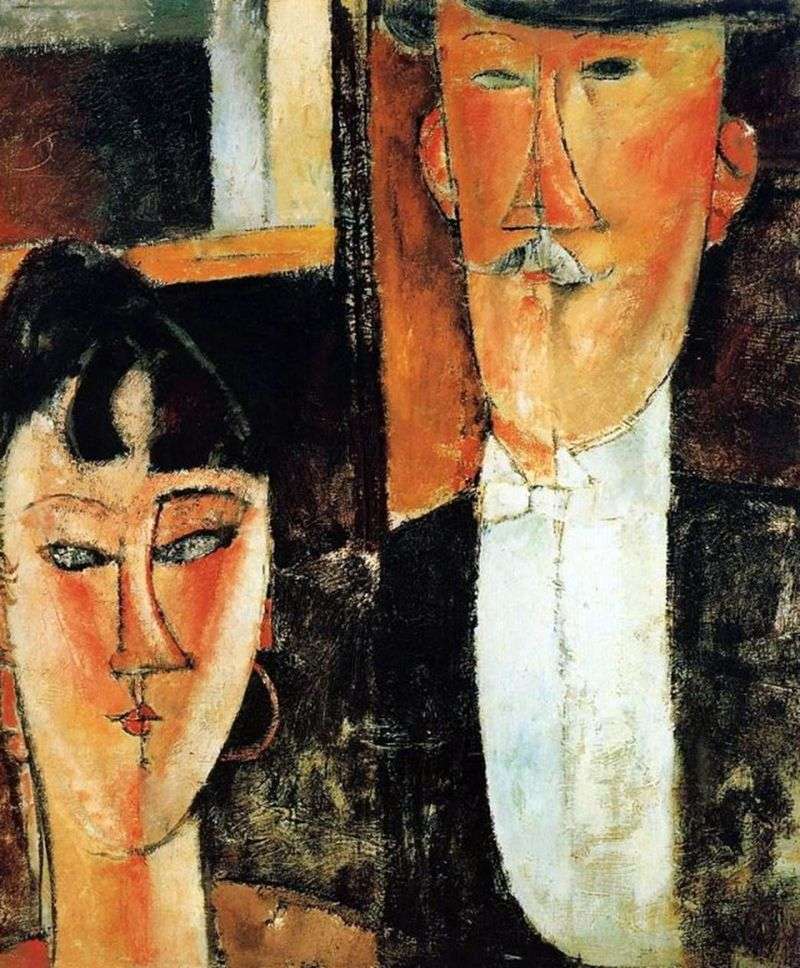 Bride and Groom by Amedeo Modigliani