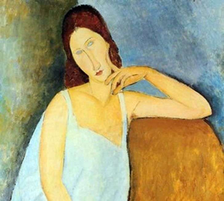 Portrait of Jeanne Hebuterne by Amadeo Modigliani