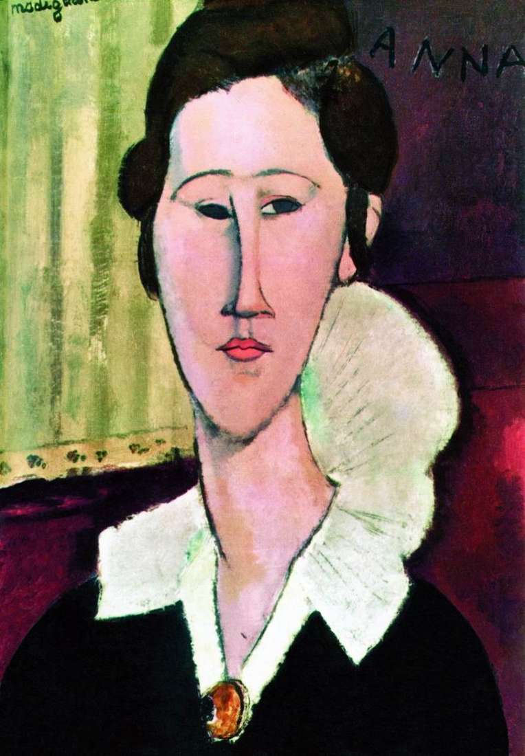 Portrait of Khanka Zborovska by Amadeo Modigliani