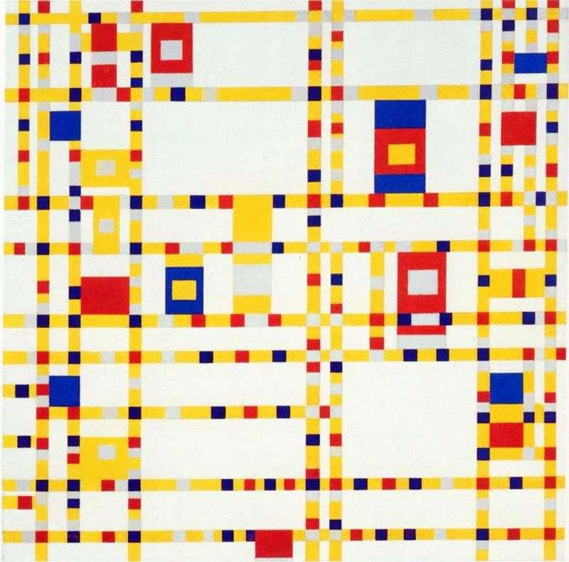 Broadway boogie woogie by Peter Cornelis Mondrian