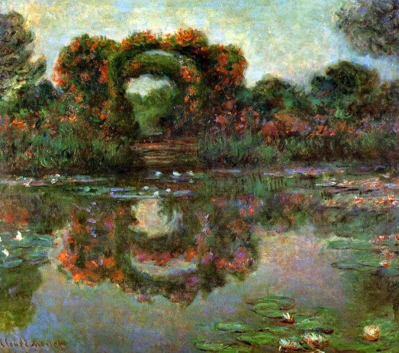 Arch in flowers, Giverny by Claude Monet