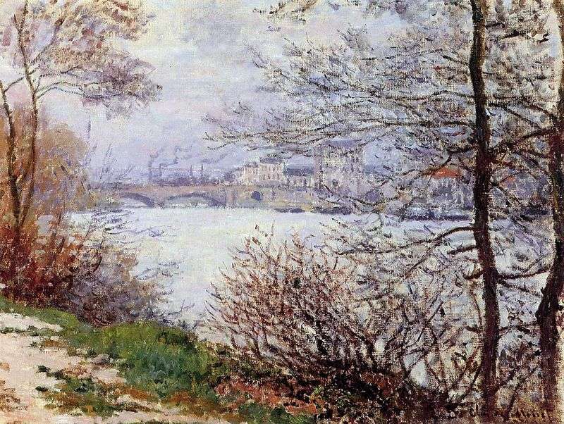 The banks of the Seine by Claude Monet