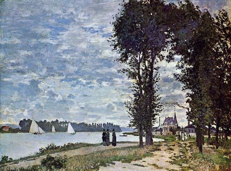 The banks of the Seine, Argenteuil by Claude Monet