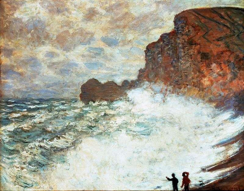 Windy day. Etretat by Claude Monet