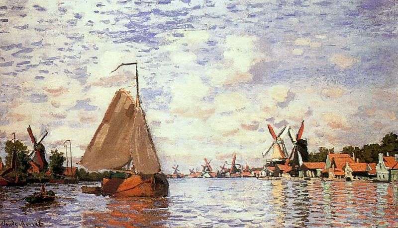 View of Zaandam by Claude Monet