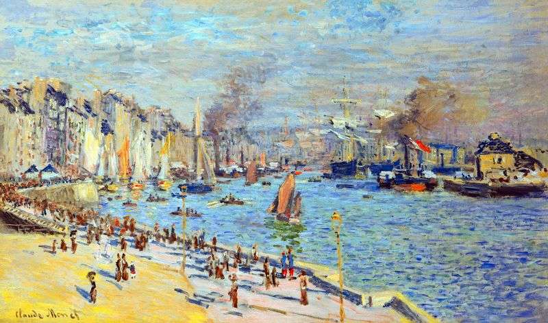 View of the Old Harbor in Le Havre by Claude Monet