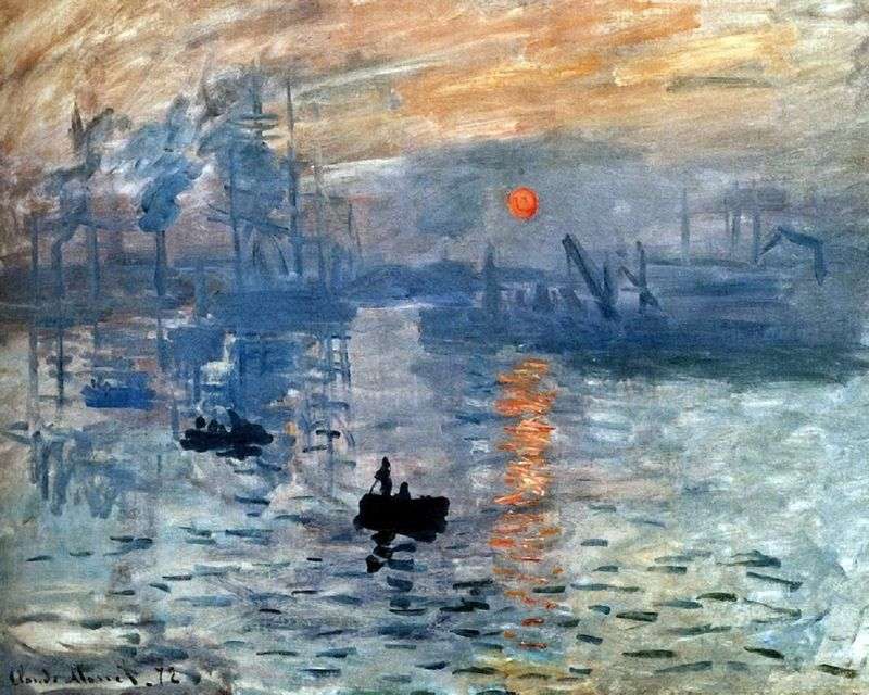 Claude Monet Impression Sunrise dimensions