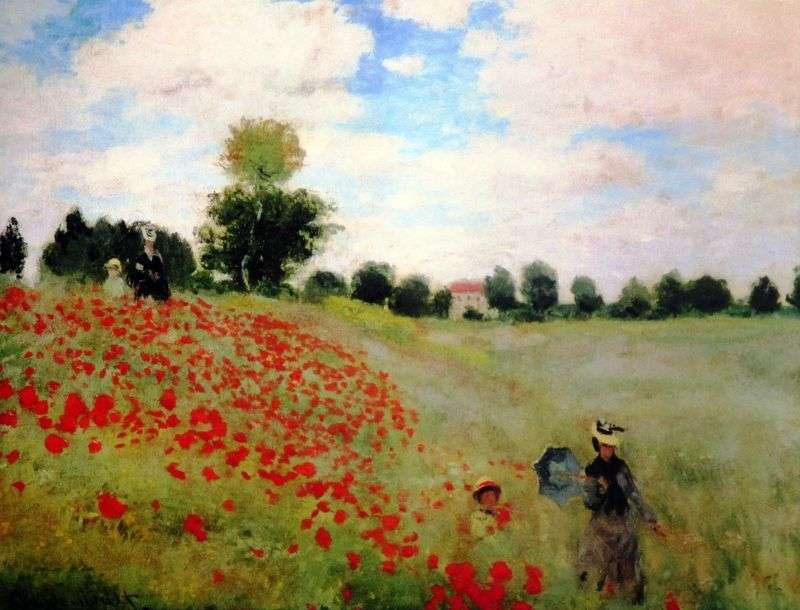 Poppy Field by Claude Monet