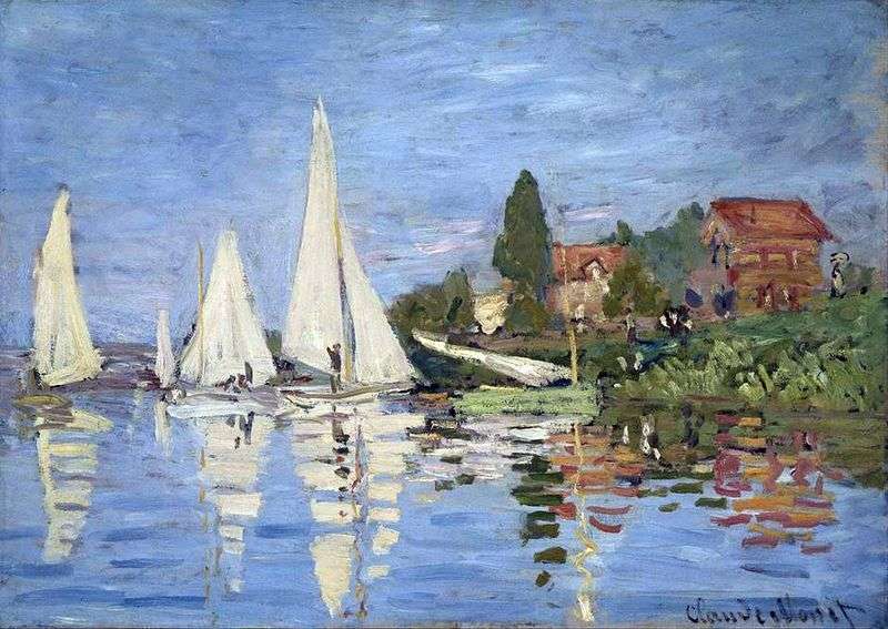 Regatta in Argenteuil by Claude Monet