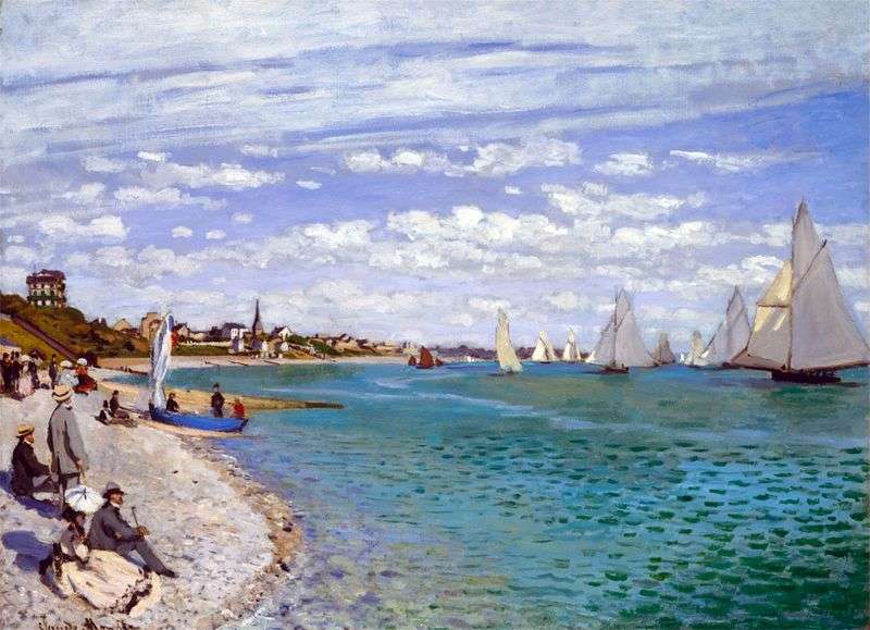 Regatta in Saint Adress by Claude Monet