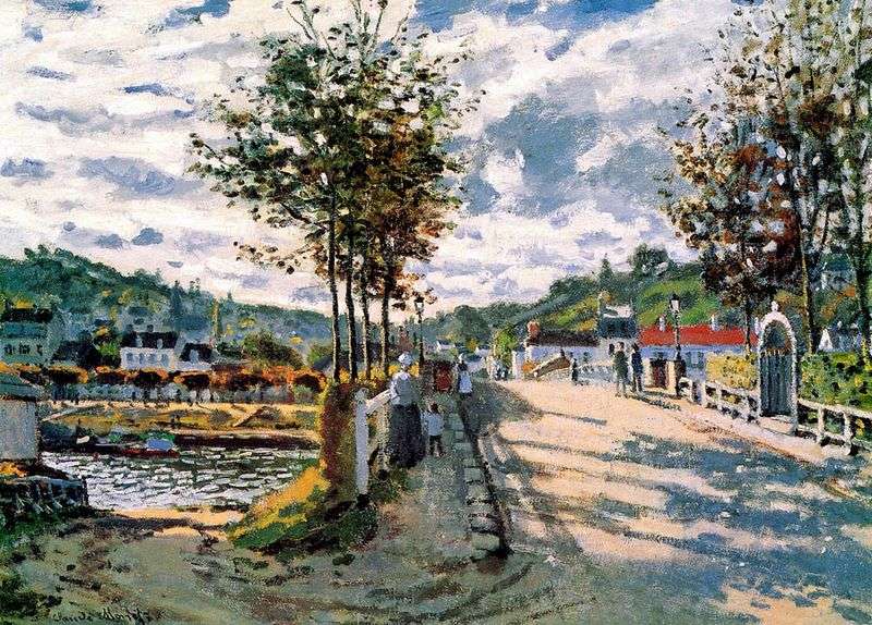 Seine near Bougival by Claude Monet