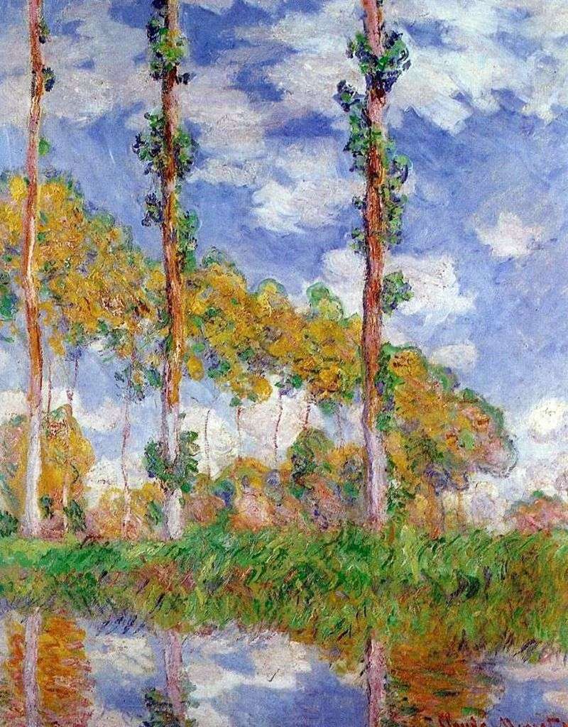 Poplar Series by Claude Monet