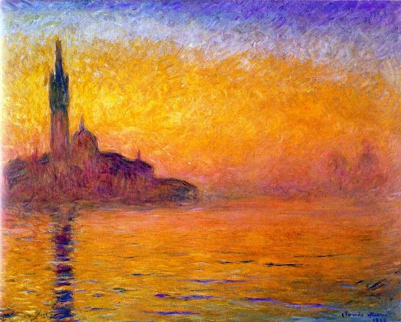 Dusk. Venice by Claude Monet