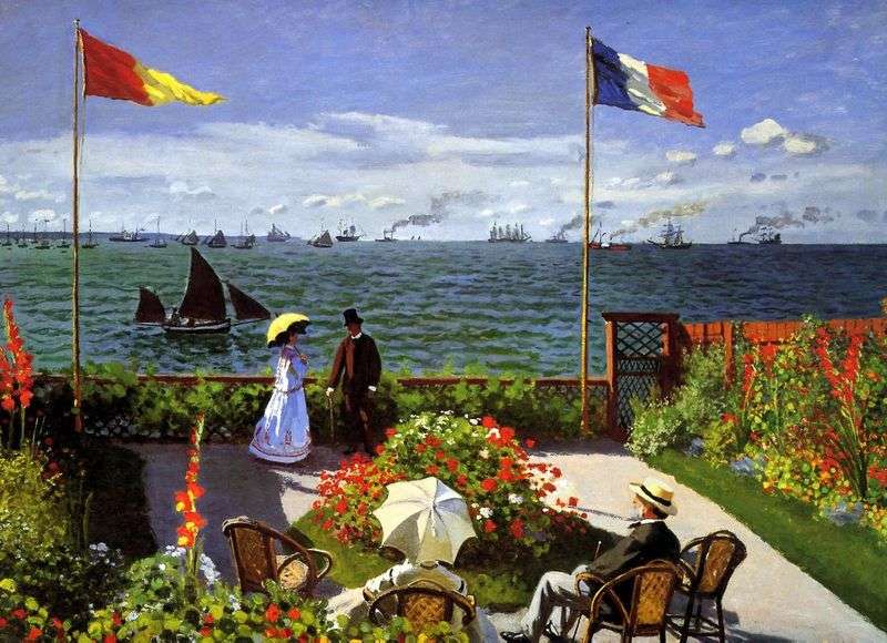 Terrace in Sainte Adres by Claude Monet