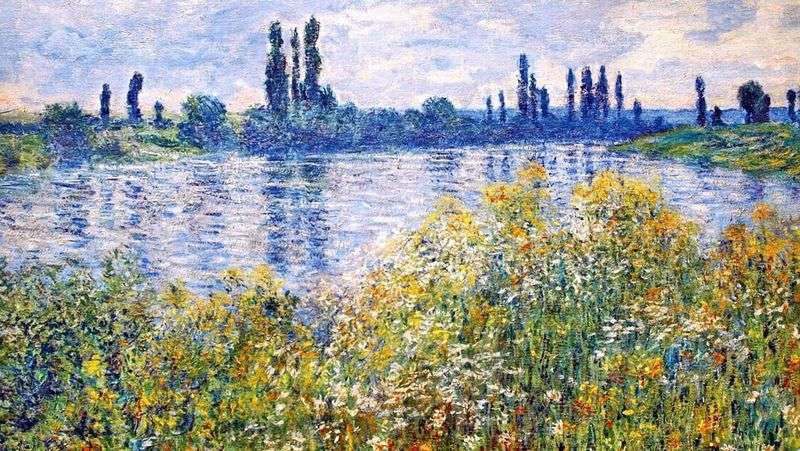 Flowers on the banks of the Seine by Claude Monet