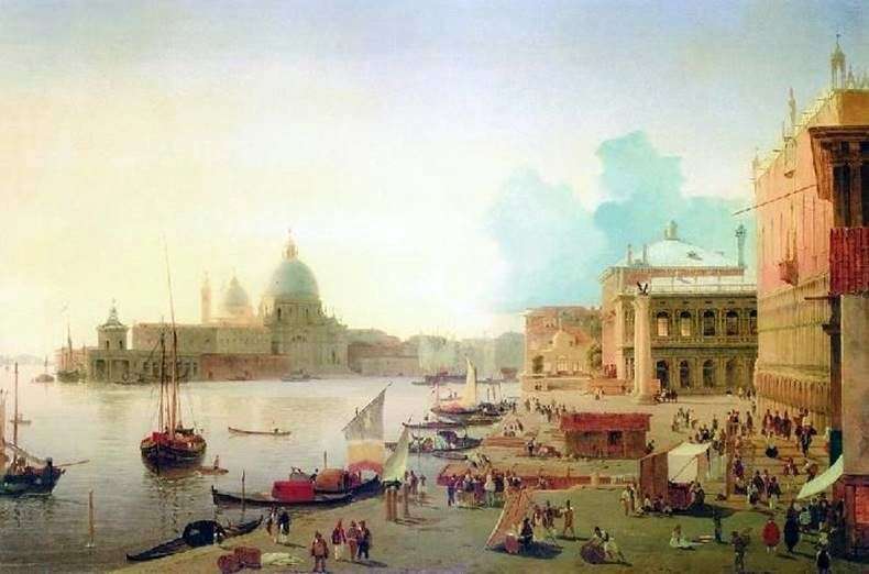 Embankment of the degli Schiavoni in Venice by Alexander Mordvinov