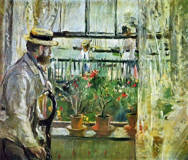 Eugene Mans on the Isle of Wight by Berthe Morisot