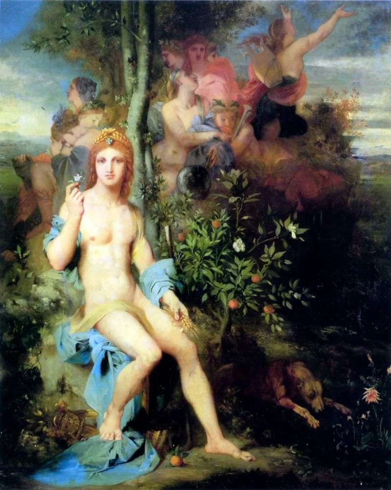 Apollo and the Nine Muses by Gustave Moreau