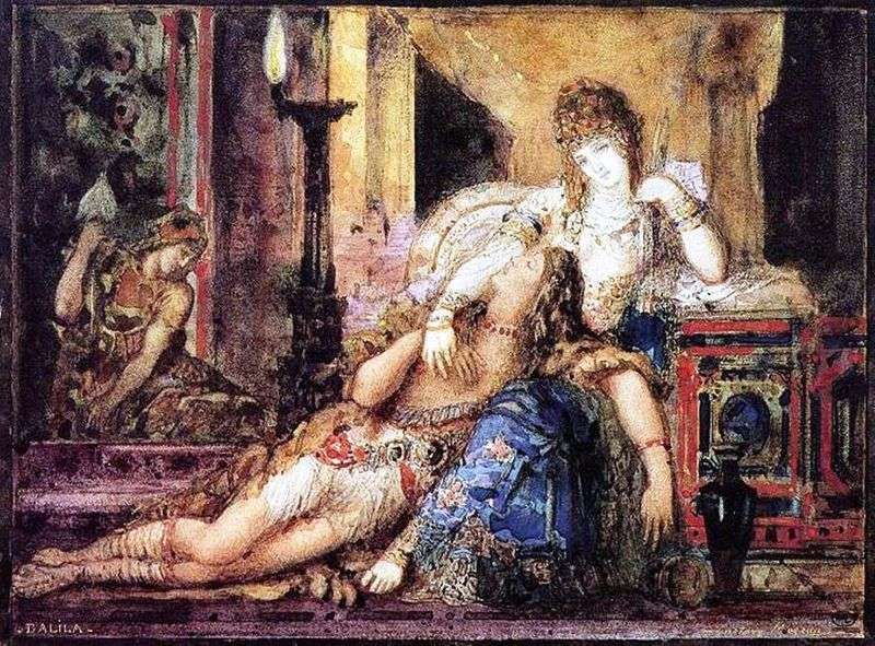 Samson and Delilah by Gustave Moreau