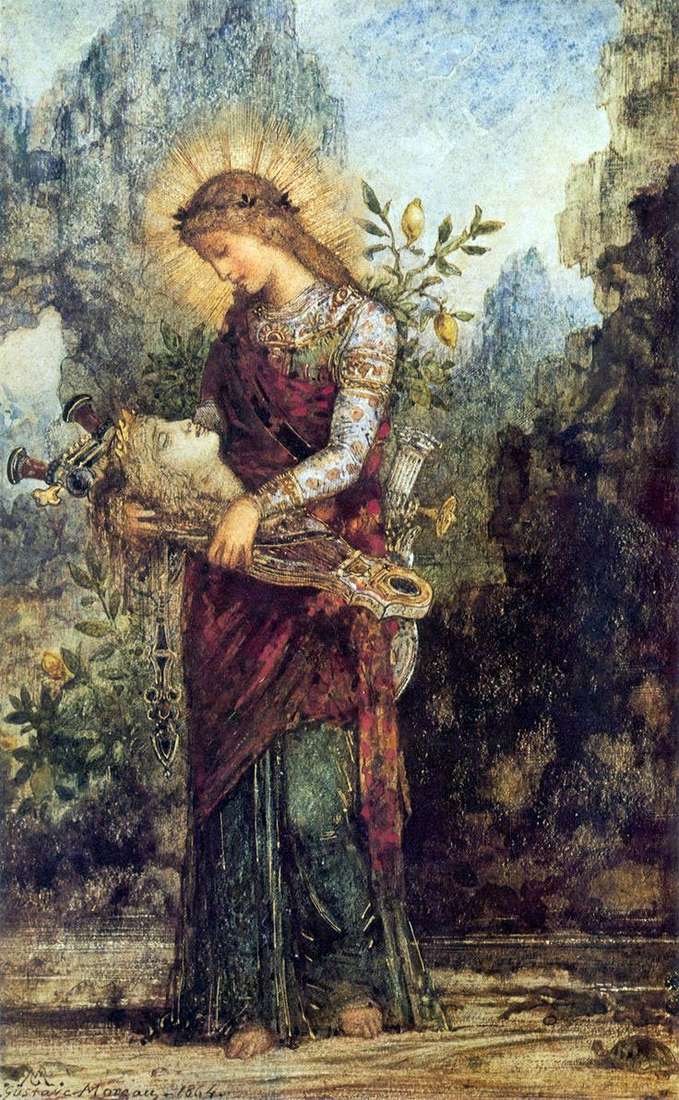 Thracian Girl With The Head Of Orpheus On His Lyre By Gustave Moreau Moreau Gustave