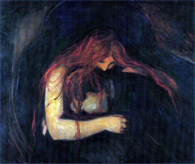Vampire by Edvard Munch