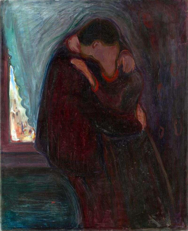 Kiss by Edvard Munch