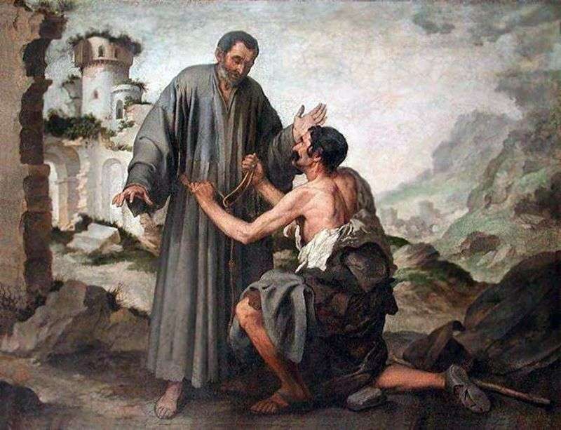 Brother Juniper and the Beggar by Bartolomeo Esteban Murillo