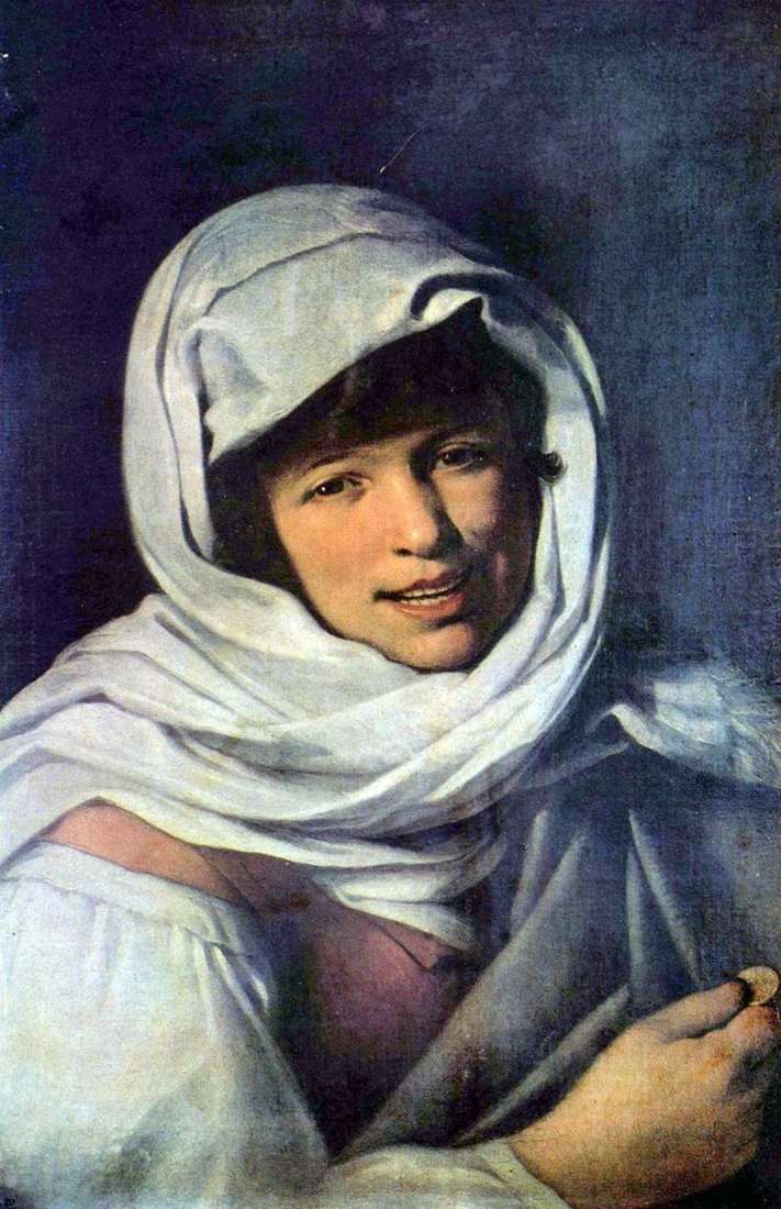 Girl with a coin (Girl of Galicia) by Bartolome Esteban Murillo