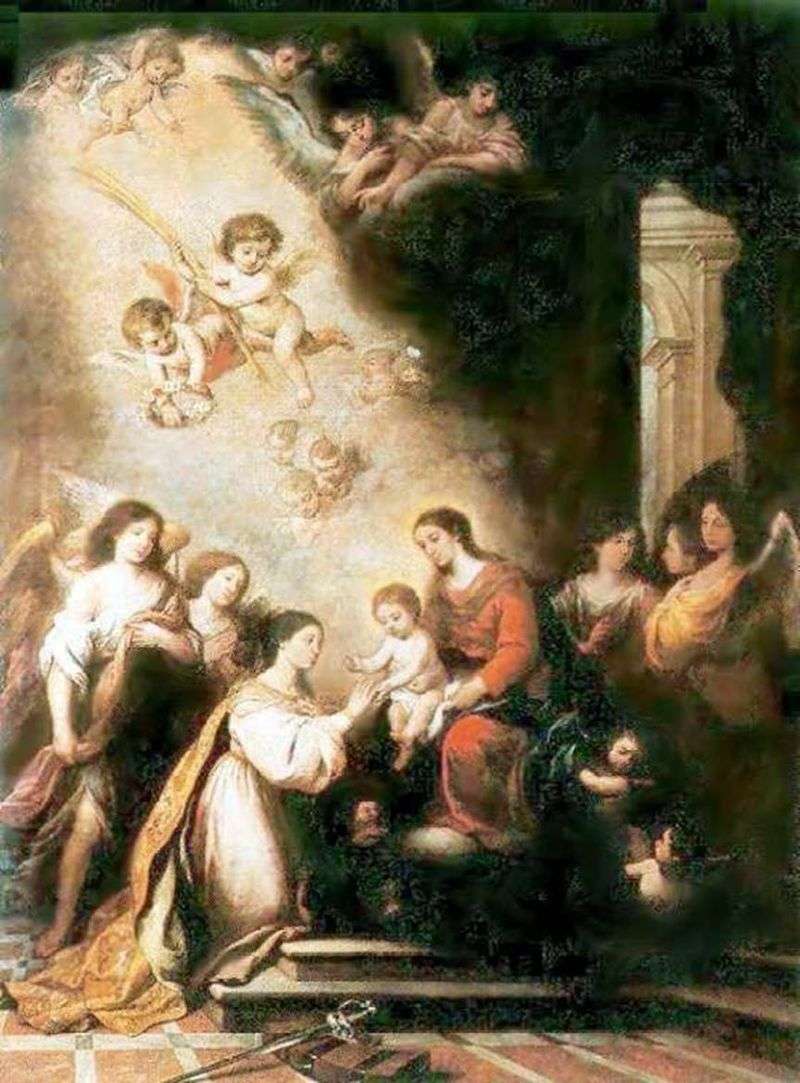 Betrothal of sv. Catherine by Bartolomeo Esteban Murillo