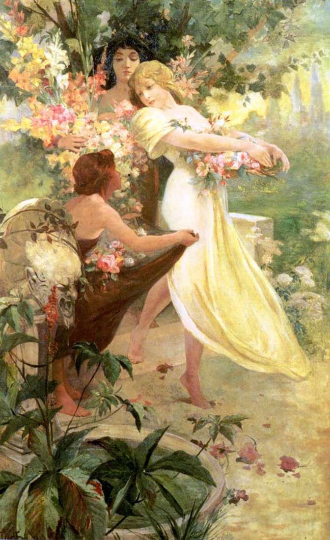 Spirit of Spring by Alphonse Mucha