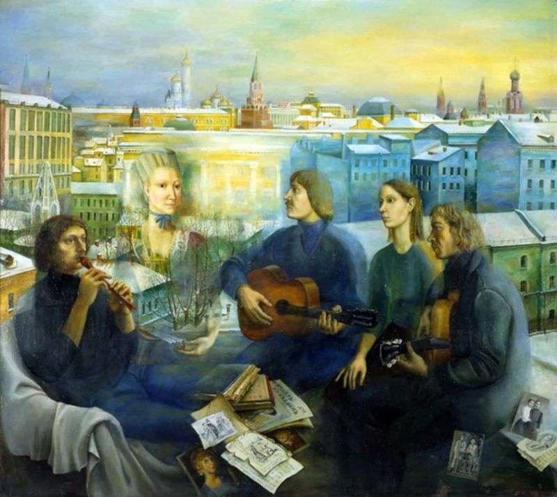 Moscow evening by Tatyana Nazarenko