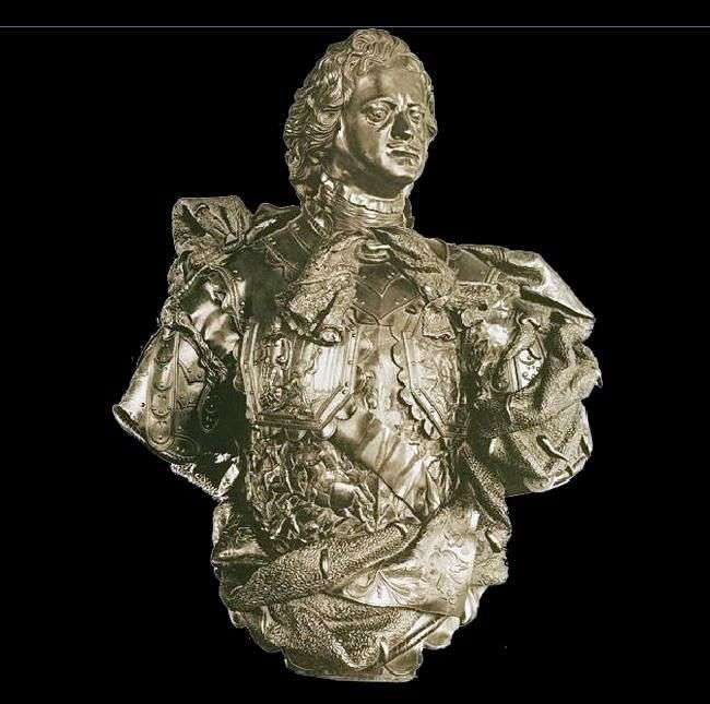Solemn bust of Peter I