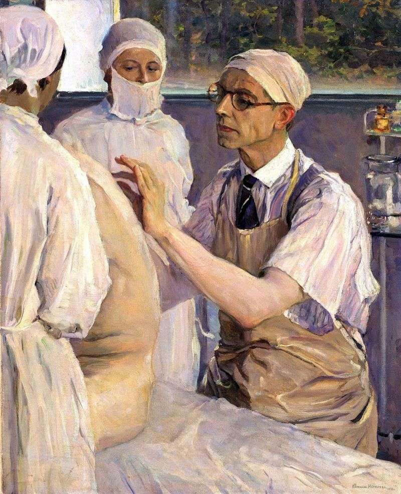 Portrait of the surgeon Sergey Yudin by Mikhail Nesterov