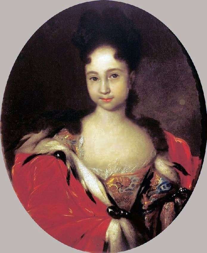 Portrait of Anna Petrovna, daughter of Peter 1 by Ivan Nikitin