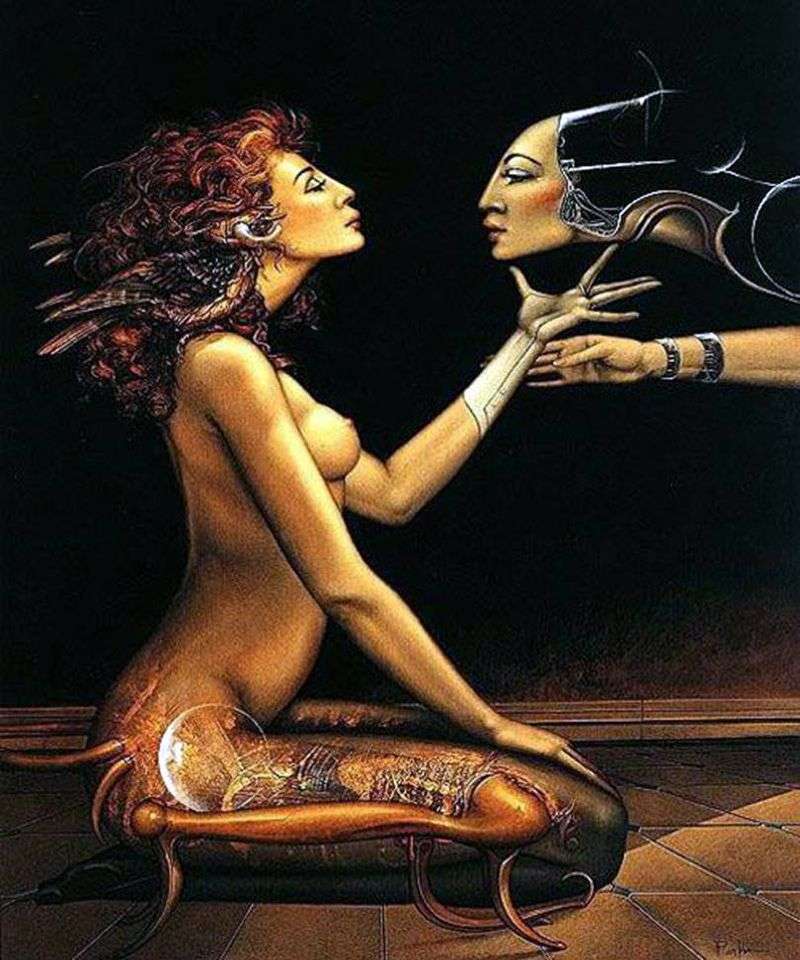 Face to face by Michael Parkes